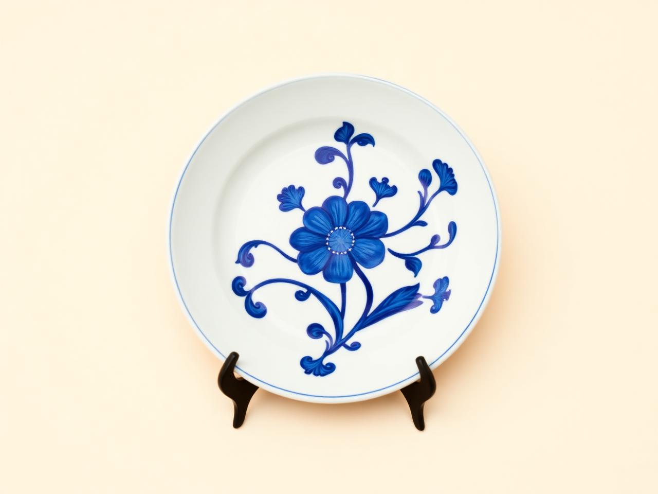 Prato de Faiança Azul